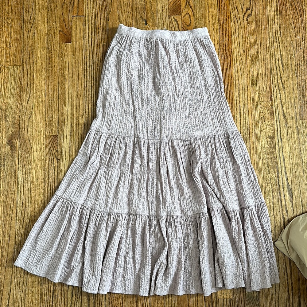 Lilac midi skirt